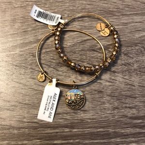 NWT Alex and ani ocean city and beaded bracelets